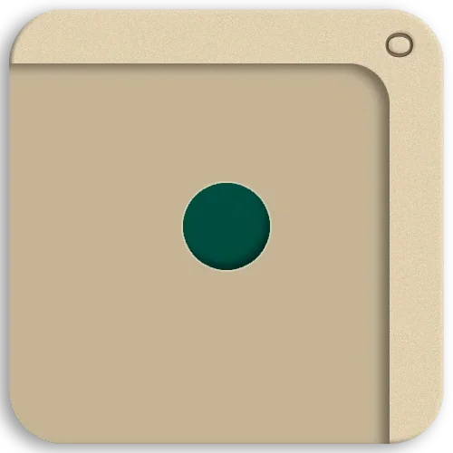 1-layer ground socket - Corner platform with right-angled walls